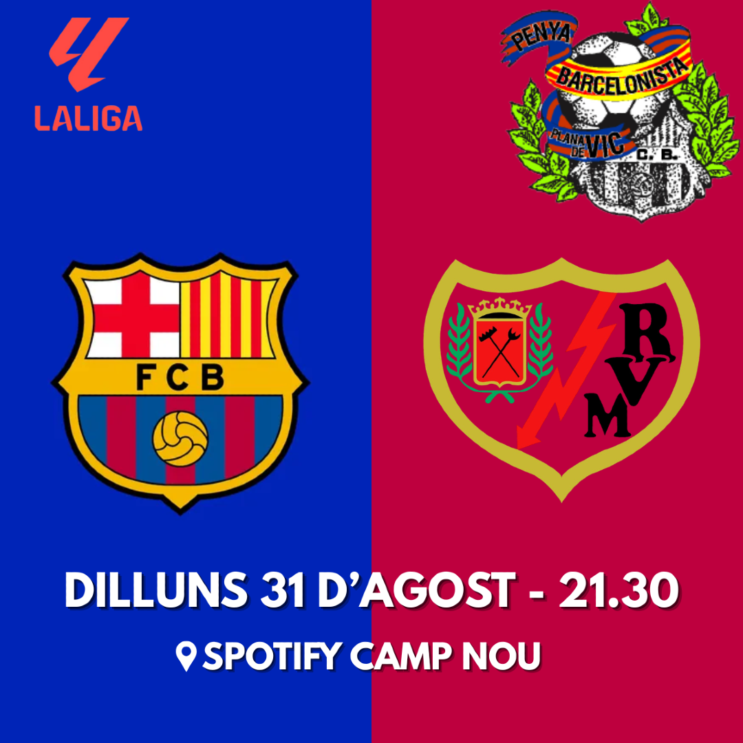 Vine a veure el FC Barcelona - Rayo Vallecano