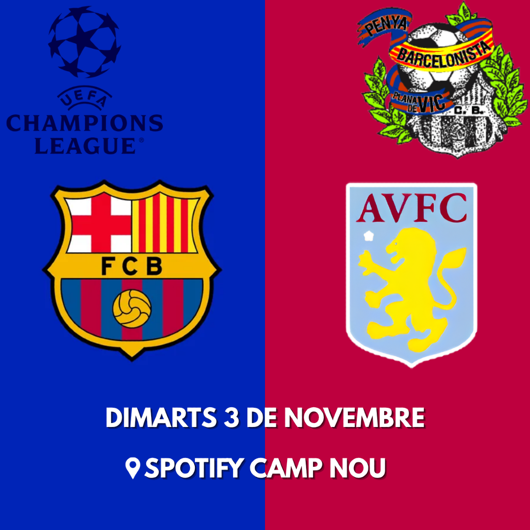 Vine a veure el FC Barcelona - Aston Villa